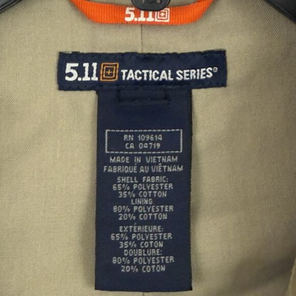 511 Tactical Taclite M65 Field Jacket Mens XL Tan Ripstop Military Utility 78007 - Picture 2 of 13